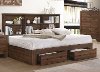 Clearance Contemporary Brown Full Storage Bed - Millie