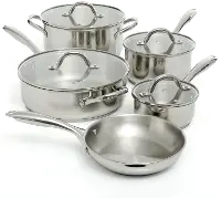 Oster 9 Piece Silver Cookware Set