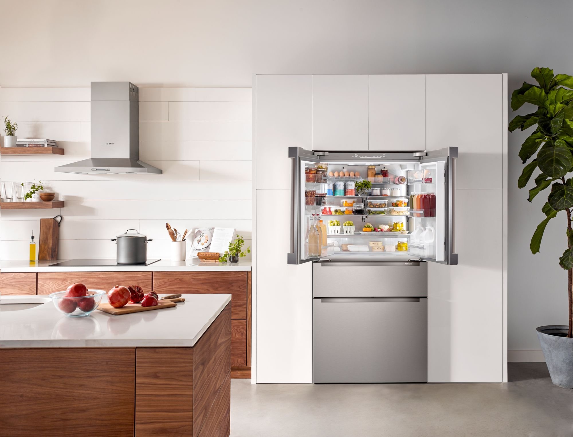 B36CL80ENS Bosch 21 cu ft French Door Refrigerator - Counter Depth Stainless Steel-3