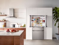 B36CL80ENS Bosch Counter Depth French 4 Door Smart Refrigerator with Pocket Handles - 21 cu. ft., Stainless Steel-3