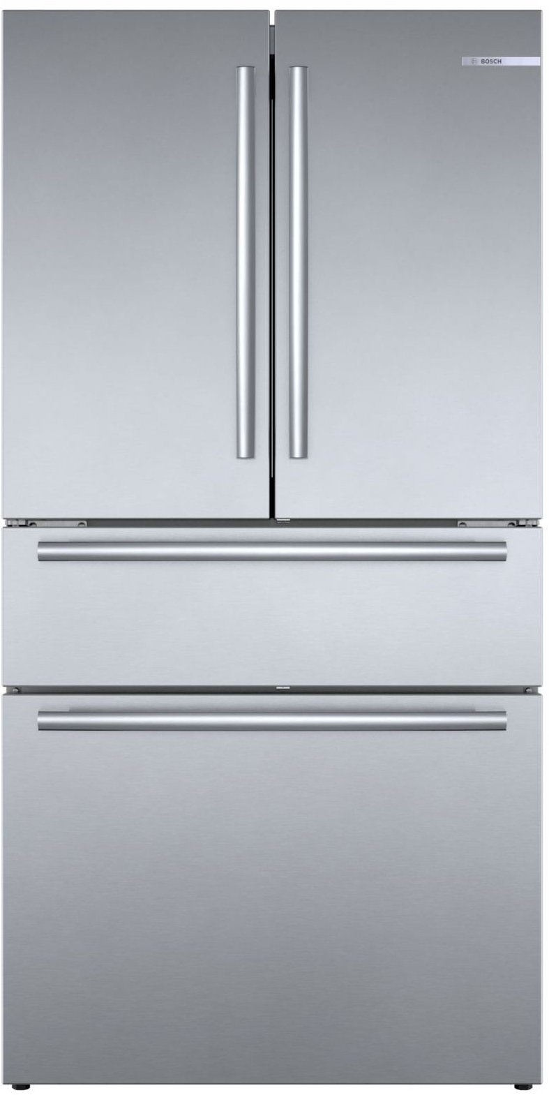 B36CL80SNS Bosch 21 cu ft Counter Depth French Door Refrigerator - 36 W Stainless Steel-1