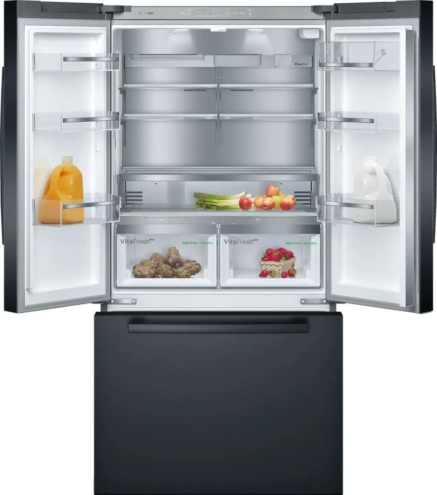 B36CT80SNB Bosch 21 cu ft French Door Refrigerator - Counter Depth Black Stainless Steel-2