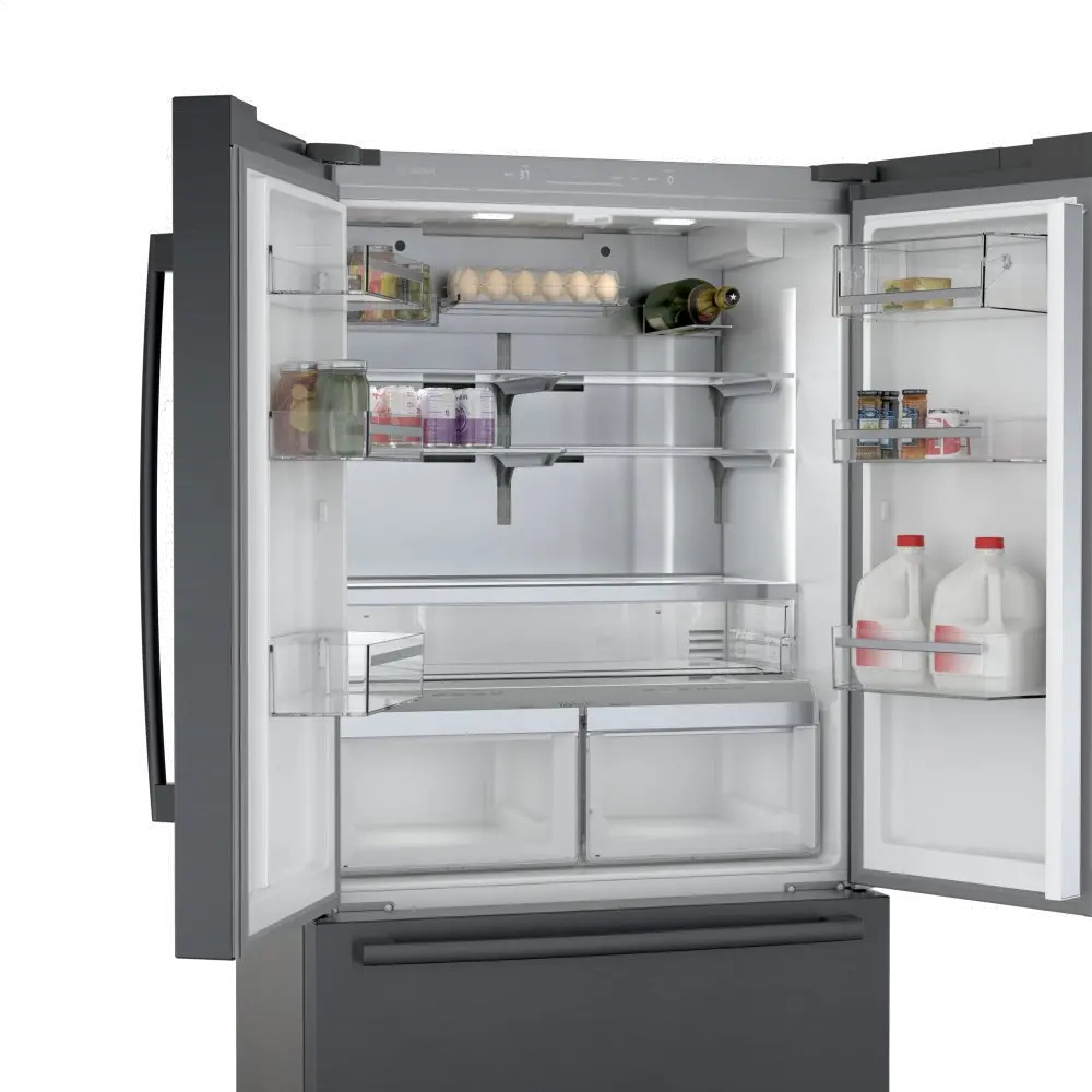 B36CT80SNB Bosch 21 cu ft French Door Refrigerator - Counter Depth Black Stainless Steel-4