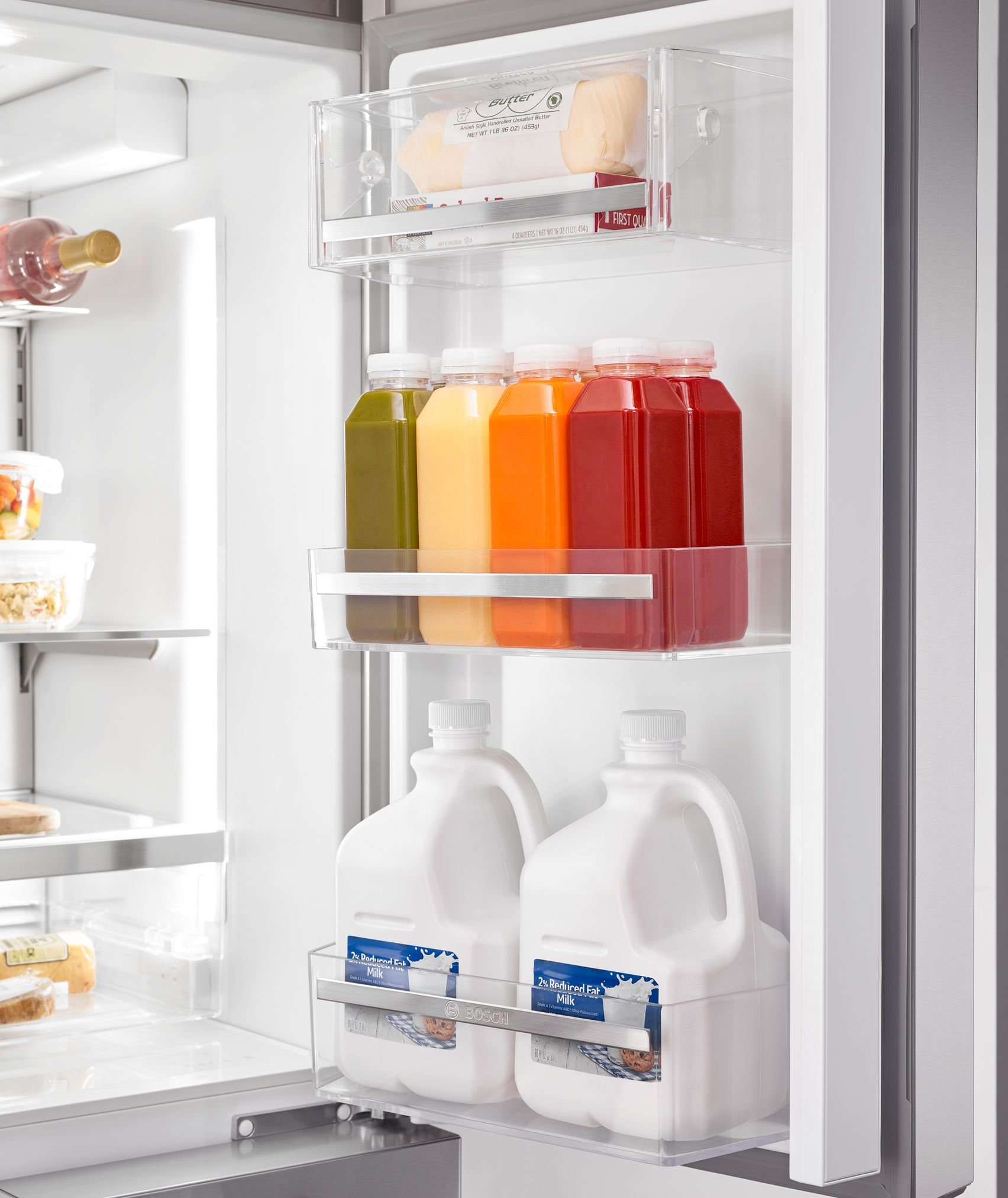 B36CT80SNS Bosch 21 cu ft Counter Depth French Door Refrigerator - 36 W Stainless Steel-4