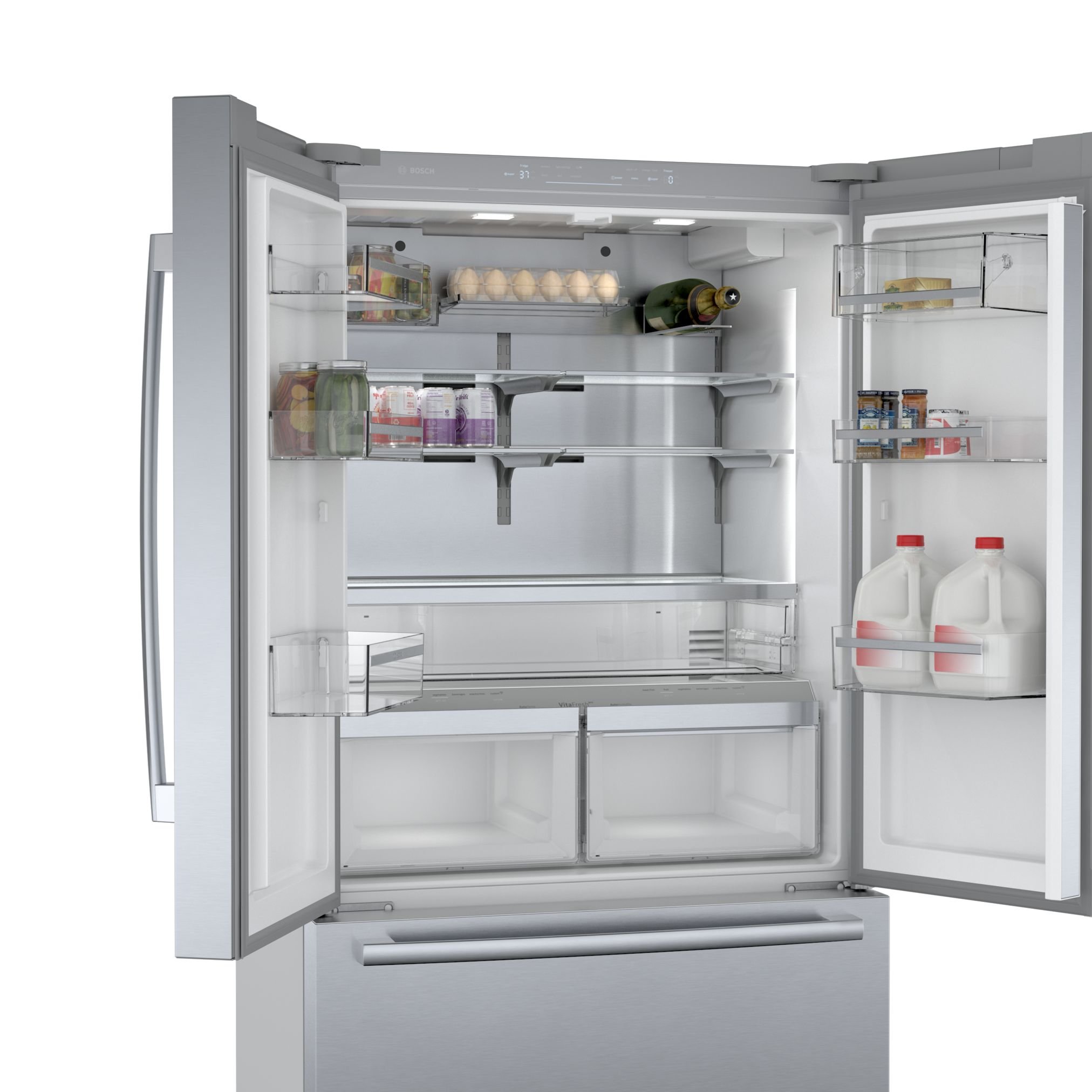 B36CT80SNS Bosch 21 cu ft Counter Depth French Door Refrigerator - 36 W Stainless Steel-5