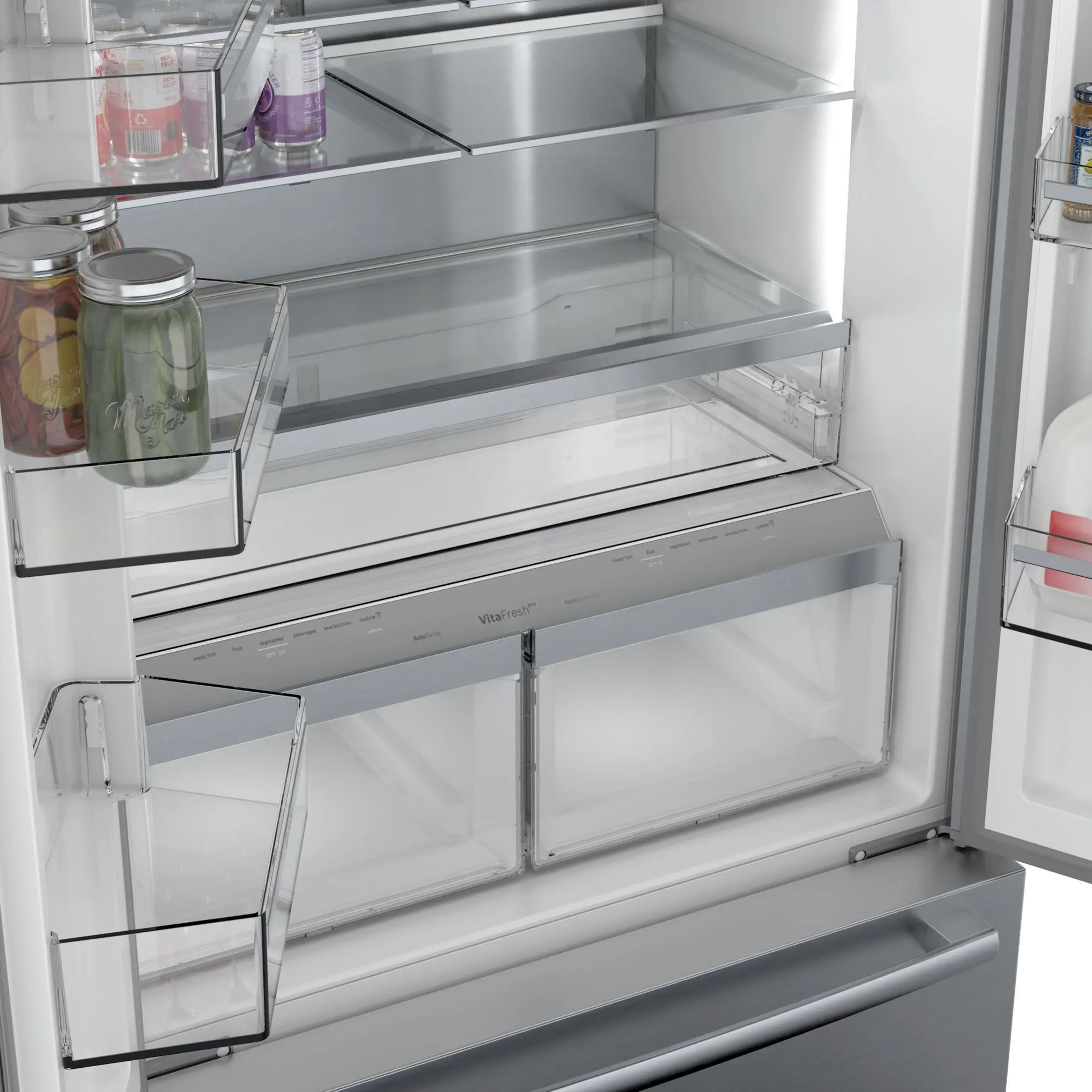 B36CT80SNS Bosch 21 cu ft French Door Refrigerator - Counter Depth, Stainless Steel-2