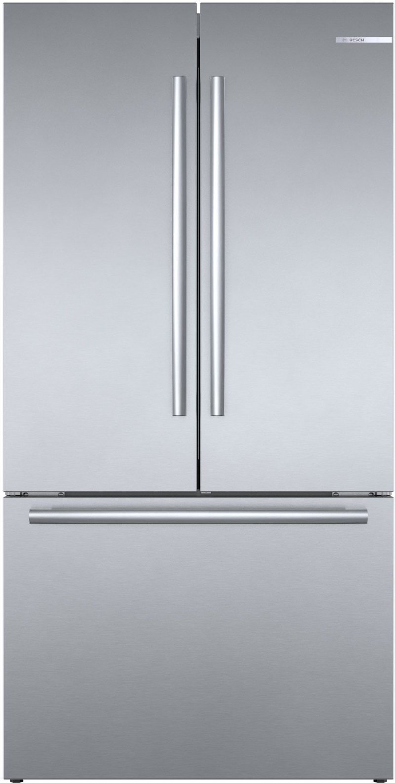 Bosch Counter Depth French Door Smart Refrigerator 21 Cu Ft Stainless Steel Rc Willey