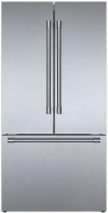 B36CT81SNS Bosch Counter Depth French Door Smart Refrigerator with Professional Handles - 21 cu. ft., Stainless Steel