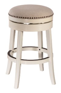 5688-826A White 26 Inch Swivel Round Counter Height Stool - Tillman-2