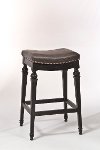 5606-828F Black Backless Upholstered Counter Height Stool - Vetrina