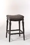 Vetrina Black Backless Upholstered Counter Height Stool