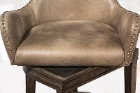 4346-826 Taupe Upholstered Swivel Counter Height Stool - Caydena-3