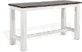 Bourbon County White and Brown Counter Height Dining Table