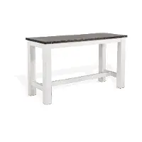 Bourbon County White and Brown Counter Height Dining Table