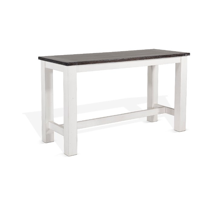 White and Brown Counter Height Dining Table - Bourbon County