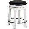French Country White and Black Swivel Counter Height Stool - Bourbon County