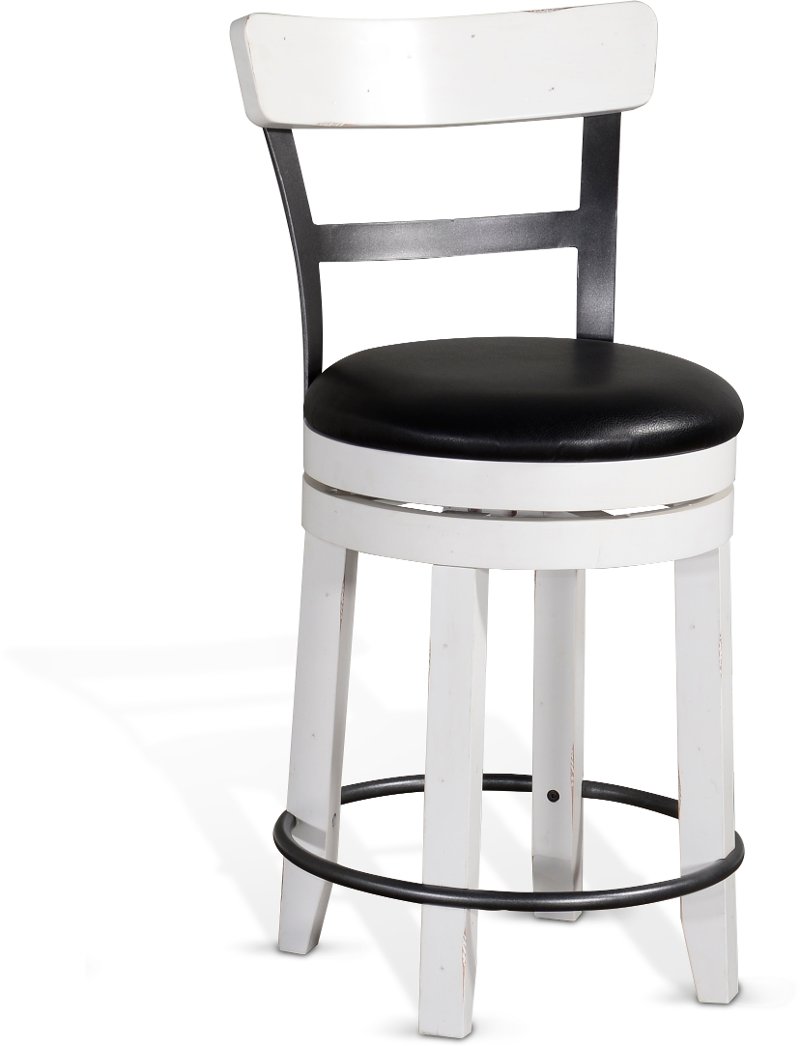 Two Tone Swivel Counter Height Stool, French Country Counter Height Bar Stools