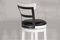 French Country White Two Tone Swivel Counter Height Stool - Bourbon County-5