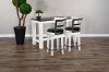 Brown and White 3 Piece Counter Height Dining Set - Bourbon County