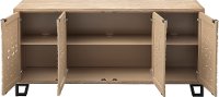 Butterscotch Tan 4 Door Media Credenza-6