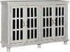 Clearance Distressed White Wash Tall Sideboard