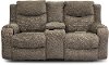 Casual Mink Brown Power Reclining Console Loveseat - Marvel