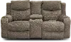 Clearance Marvel Mink Brown Power Reclining Console Loveseat