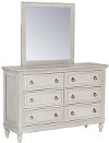 Clearance Traditional White Dresser - Sarah