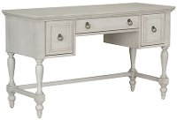 Traditional White Desk Vanity - Sarah