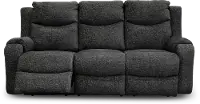Marvel Contemporary Charcoal Gray Power Reclining Sofa