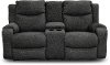 Casual Charcoal Gray Power Reclining Console Loveseat - Marvel