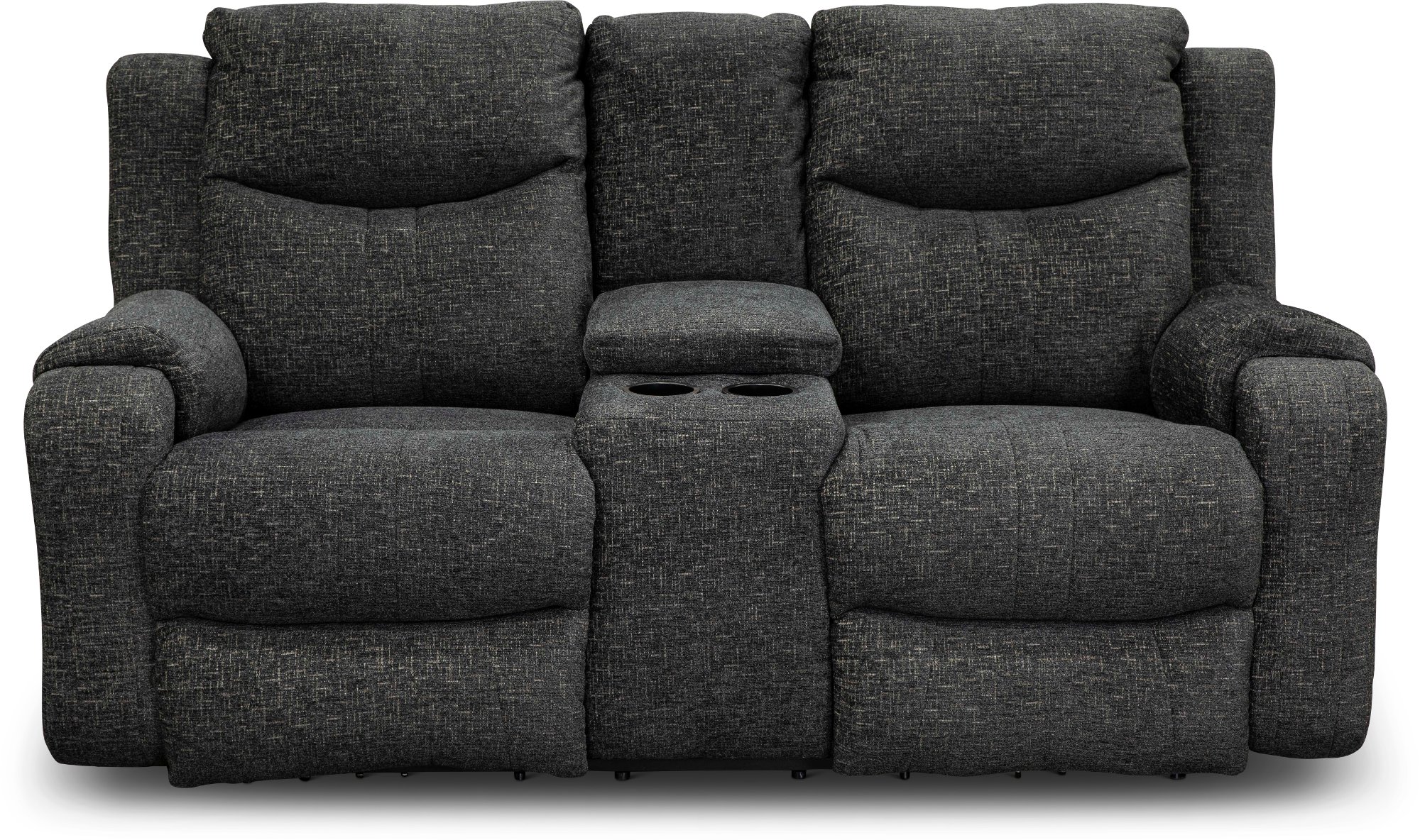 Marvel Casual Charcoal Gray Power Reclining Console Loveseat-1