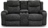 Marvel Gray Power Reclining Console Loveseat