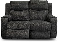Contemporary Charcoal Gray Power Reclining Loveseat - Marvel-2