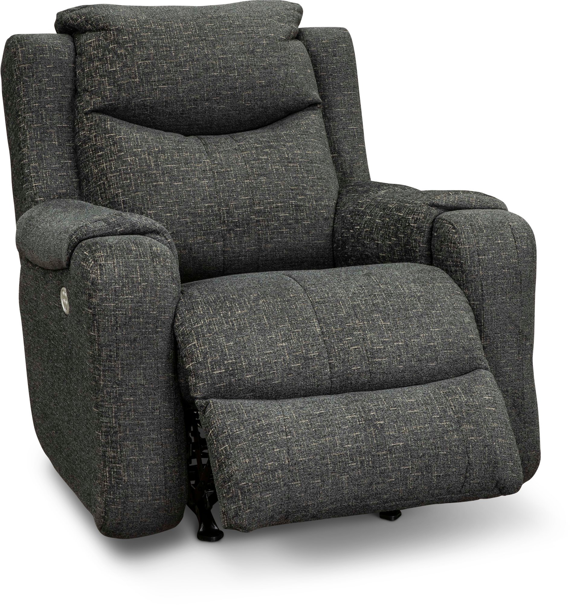 Marvel Charcoal Gray Power Rocker Recliner-1
