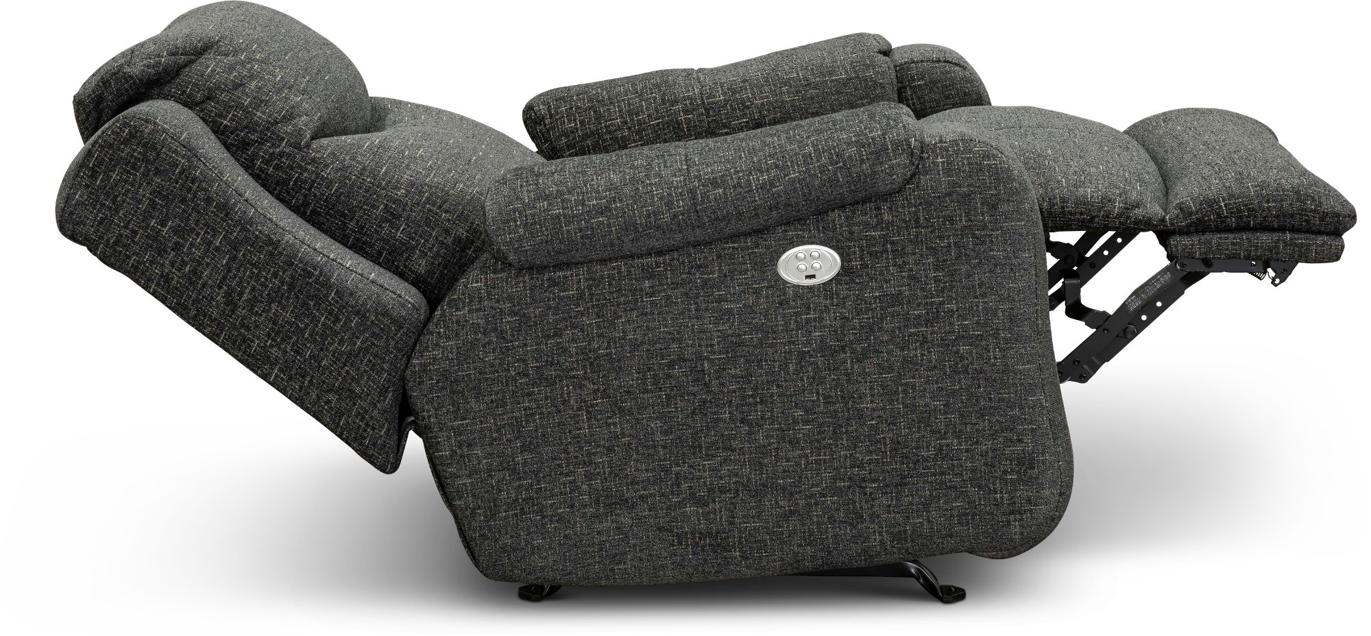 Marvel Charcoal Gray Power Rocker Recliner-2