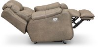 Cobblestone Tan Leather-Match Power Rocker Recliner - Marvel-3