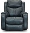Ultramarine Blue Power Rocker Recliner - Marvel