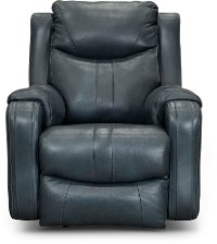 Ultramarine Blue Power Rocker Recliner - Marvel