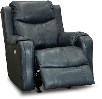 Ultramarine Blue Power Rocker Recliner - Marvel-2