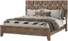 Contemporary Natural Acacia Queen Bed - Crosswinds