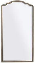 Weathered Oat Beige Floor Mirror - Provence