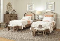 Traditional Oat Beige Twin Bed - Provence-2