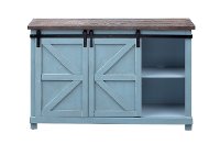 Farmhouse Blue and Gray Dining Server - Bar Harbor Blue-4