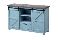 Farmhouse Blue and Gray Dining Server - Bar Harbor Blue-6