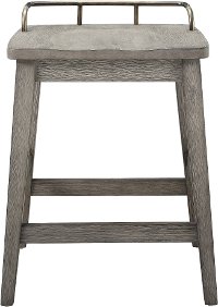 Farmhouse Weathered Gray 24 Inch Counter Stool