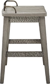 Farmhouse Weathered Gray 24 Inch Counter Stool-4