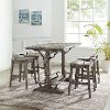 Farmhouse Gray 5 Piece Counter Height Dining Set - Ryan