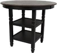 Black Round Counter Height Dining Table - Prairie Point
