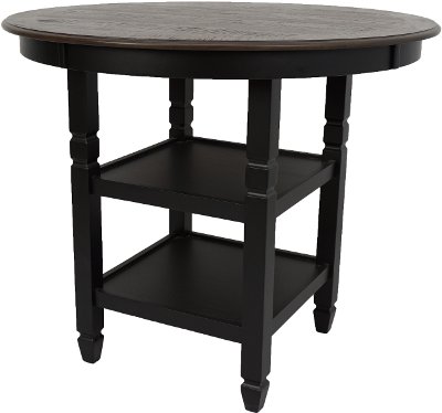 Black Round Counter Height Dining Table - Prairie Point